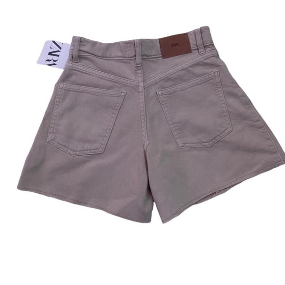 beige brand new zara denim shorts!! - Picture 2 of 2